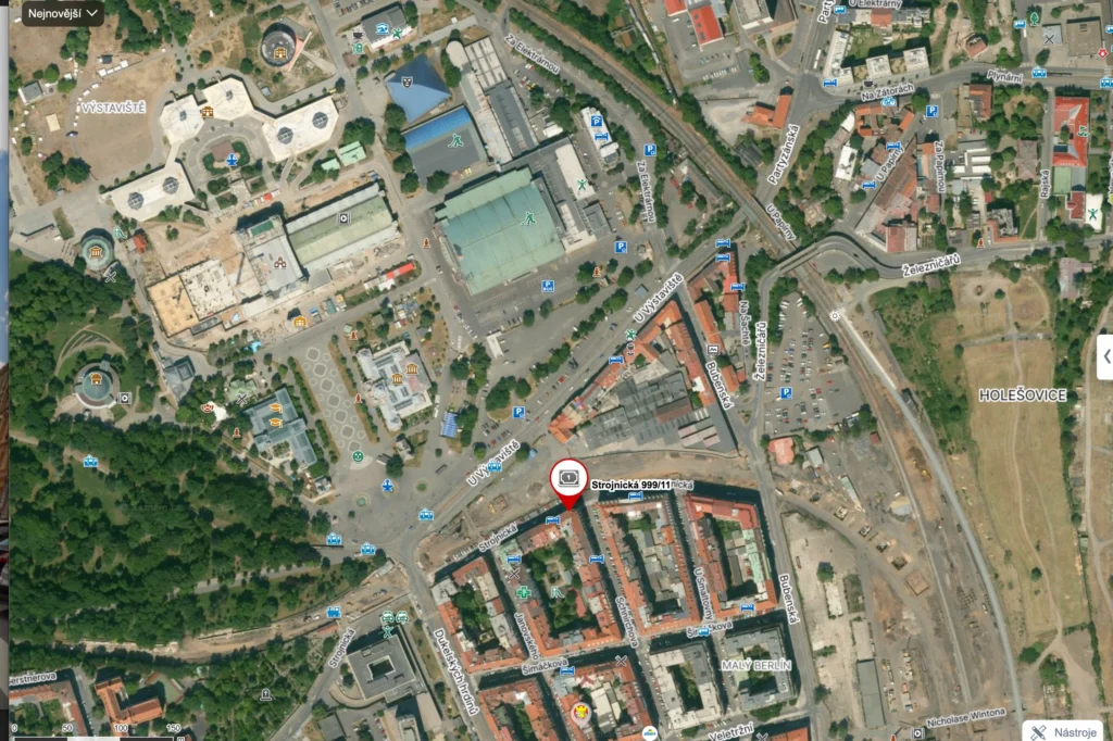 Lokalita přímo u Výstaviště